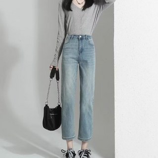 Banya Story 女款換季修身直筒丹寧牛仔褲 SS31