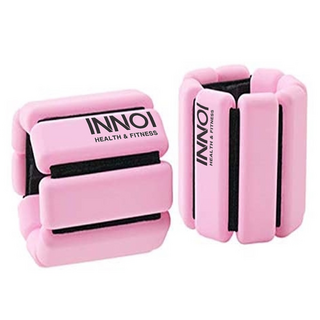 INNOI 矽膠負重手環 腕帶腳環沙袋 2件組, 粉色, 1800g