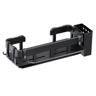 小麥購物 廚房水槽壁掛瀝水架 L414, 黑色, 1層, 1個