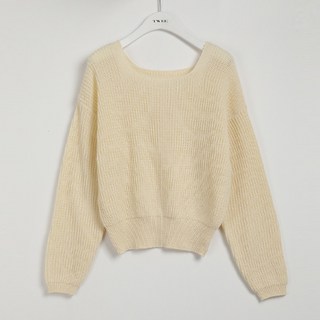 TWEE 女款 Belle 羅紋方領針織衫 tnt0270