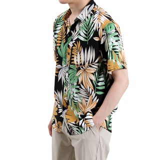 남성용 하와이안 꽃 반팔 셔츠 YXCC130