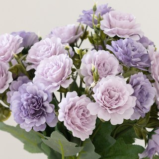 플라워트리 조화 피오니 작약 8송이 꽃다발 33cm, 라벤더, 1개