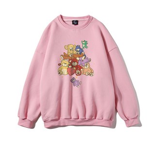 아울스 맨 리틀 베어 프린팅 스포티 맨투맨 #W6103