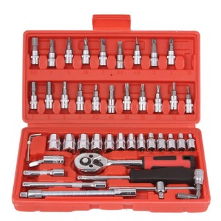 專業維修工具組 紅色, 46件, 1盒