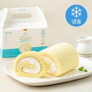 프레시오늘 우리밀 리얼버터 프랑스생크림 99% 오리지널 순수 수제 롤케익 (냉동), 230g, 1개