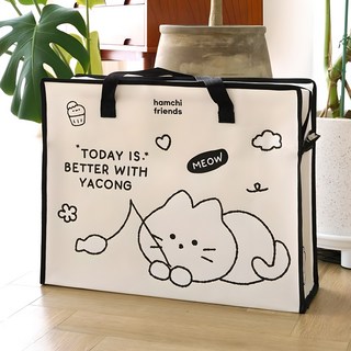 Hamchi Friends 防水布袋 Ivory 1個 48.5 x 38 x 16.5cm