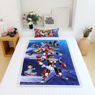 Hello CARBOT 衝鋒戰士 幼兒用 第15季 泡泡紗涼被, 藍色