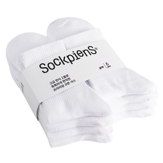 Sockpiens 男士優質中筒運動襪 8雙組