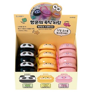 幸運木魚鑰匙圈 3款 x 3入組, 單一商品, 1套