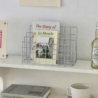 P&K 不鏽鋼雜誌LP收納架 大型, 單一顏色, 1個