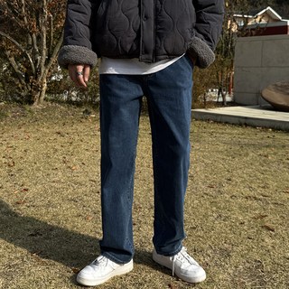 머시따 남성용 숏/롱/기본 기장 안감본딩 세미와이드 히든밴딩 청바지