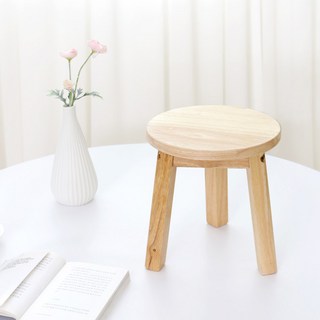 MONOMENT 木頭迷你圓形凳, 木杆