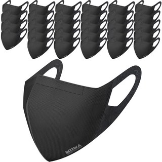 MIIMA 彩色鳥嘴型口罩 M KF94 黑色 舒適透氣 有效防護, 30片, 1組