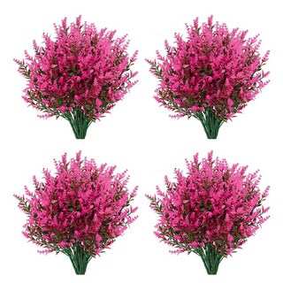 조화 홈데코 꽃 인테리어 풍성한 라벤더 4p, 핑크, 4개