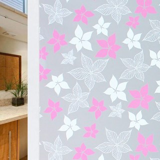 Allode 防窺窗戶玻璃貼紙, 06 大花朵