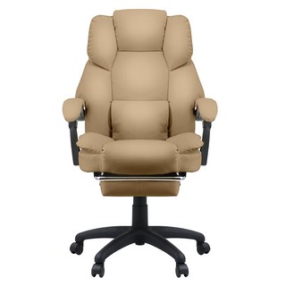 VICTRACK 沙發型帶腳托老闆椅 RC-02, 卡其色
