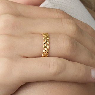 semijuwelry 女用 14K 豐盈感戒指 + 購物袋