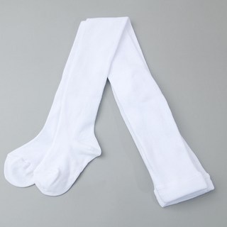 吉恩 兒童用連腳發表會白色褲襪