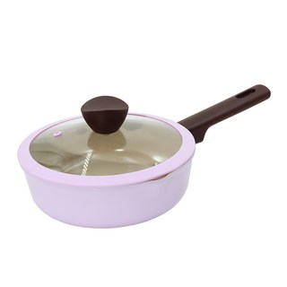 Kitchenwell IH爐適用Double Flex附鍋蓋陶瓷不沾平底鍋, 1個, 20cm