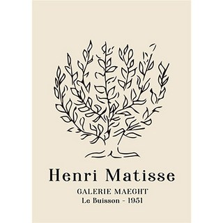 Market A 北歐黑白線條帆布版畫 TYPE1