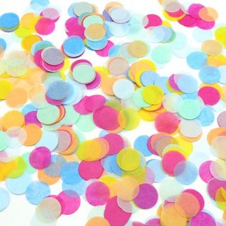 EMOKUBEE 派對碎紙花 40g, 1個, 彩虹混合