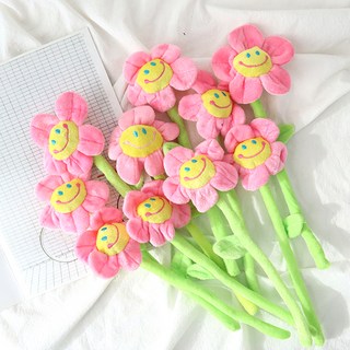 Mori& 可愛笑臉人造花, 10個, 可愛粉紅色
