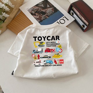 JOYMULTI 男童款玩具車世界汽車棉質短袖T恤