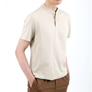 男士亨利領純棉短袖圓領T恤 XTY106
