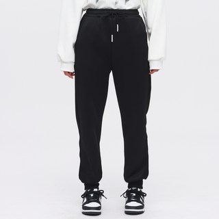 Elsso 女款內刷毛鬆緊帶毛圈束口運動褲