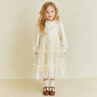 hejmini 蝴蝶結魅力荷葉邊紗質洋裝