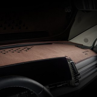 MAYTON 車用儀錶板遮光墊, Genesis The All New G80 小改款 (23年 11月~) (有HUD/有中置喇叭), 棕色