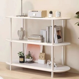 Hello D 圓形展示層架, 白色, 3層