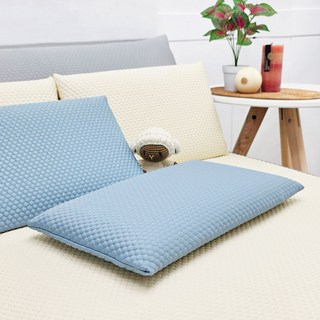 BED&DECO Cool Touch 三重涼感記憶棉枕頭, 藍色