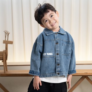 LITTLE RABBIT 兒童春秋季C L寬鬆版牛仔外套