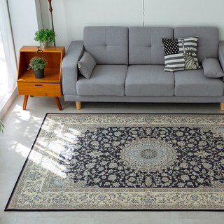 LEENDECO 頂級雪尼爾波斯風客廳室內裝潢臥室餐桌地毯