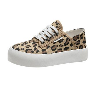 百搭時尚圖案增高日常帆布鞋