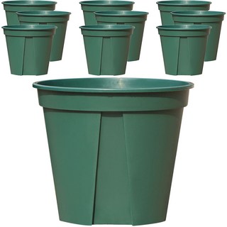 Anplant 透氣開縫花盆, 10件, 綠色