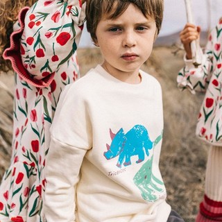 Matilda Nyi 兒童三角雙恐龍寬鬆版型運動衫