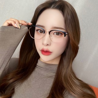 BEIMA Chemi X-Drive 抗藍光 62227 方形輕量半框眼鏡架 + 眼鏡盒組