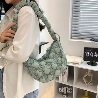 MEICHEL Bong Bong 雲朵可愛抓皺絎縫包 11391, 薄荷綠