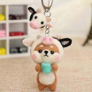 Healingcare 羊毛氈針氈DIY套組, 1套, 02 牛