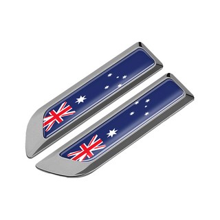 bebehome 多國旗幟車側金屬徽飾貼, 1套, 灰色澳大利亞