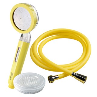 Dewbell Wise Eye 維他命蓮蓬頭 + 2米蓮蓬軟管, 1組, 黃色