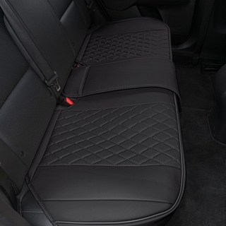 DAEHAN AUTOMOBILE 汽車後座椅套 防染皮革 中大型, 黑色, 適用於多數車型，安裝簡便快捷, 1個