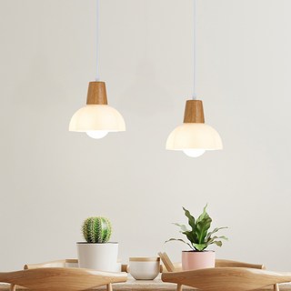 Hit 照明 Olivie 1燈 餐桌 廚房 吊燈 D34468SB, 白色 + 木質