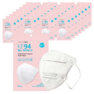 Polytech 鳥嘴型 大型 KF94 口罩, 100包, 1片, 白色