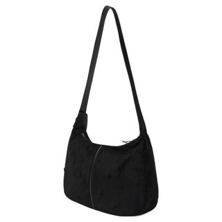 minav 麂皮 斜背包 MMGFMBC102, 黑色