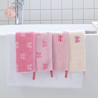 Modern House 刺繡色織擦手巾4件組 蝴蝶結, 1個, 混合色