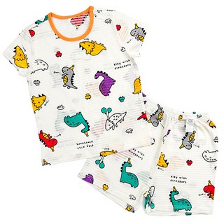 Maykids 恐龍印花短袖短褲套裝