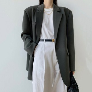 Lalatina 女款 JG 寬鬆版型休閒西裝外套